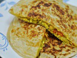 Chilli Chicken Paratha (Cheat version!)