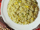 Corn Peas Pulao ~ Makai Matar Pulao