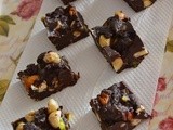Dark Chocolate Nuts Fudge ~ The bst's Post #500