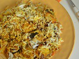 Dum Aaloo Biriyani ~ Potato Biriyani