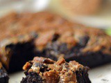Eggless Lotus Biscoff Brownies | Cookie Butter Brownies