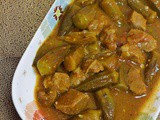 Khoreshte Bamieh ~ Persian Meat Okra Stew