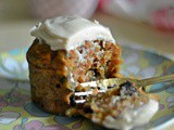 “Mouthful” Carrot Cupcakes with Cream Cheese Frosting