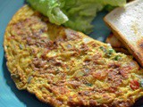 Mutta Omelet ~ Malabar Spicy Egg Omelette | Kerala Masala Omelette