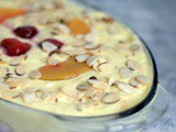 Peach Melba Trifle Pudding | Peach Raspberry Trifle