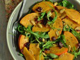 Persimmon Rocket Leaves Salad