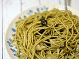 Pesto Chicken Spaghetti