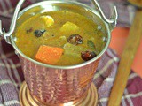 Varutharacha Sambar ~ Malabar Style Mixed Vegetable Lentil Stew