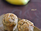 Vegan Banana Chia Biscoff Muffins