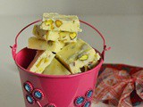 White Chocolate Pistachio Fudge