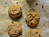 Wholewheat Chocolate Chip Tahini Cookies