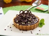 A Guest Post - Peanut Butter Tart w/ Shortbread Crust and Chocolate Ganache Glaze