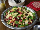 Apple Cranberry Spinach Salad with Honey Cider Dressing