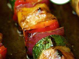 Asian Barbecued Chicken and Veggie Skewers