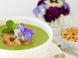 Asparagus and Shrimp Coconut Curry Soup