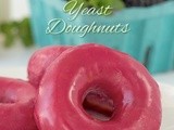 Blackberry Glazed Homemade Yeast Doughnuts