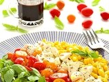 Caprese Salad with Fresh Corn