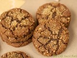 Crinkly Crackly Toasted Pecan Ginger Cookies - Perfect for the Holidays or Any Day