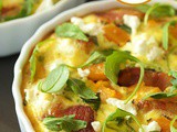 Crustless Mini-Quiches with Butternut Squash, Bacon and Goat Cheese