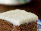 Easy, One Bowl Gingerbread Cake with Vanilla Bean Icing