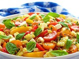 Fresh Corn and Tomato Caprese Salad