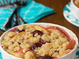 Fresh Peach and Sweet Cherry Crisp