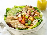 Grilled Chicken with Tomato Cucumber Salad