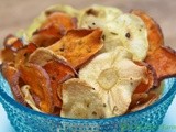 Headed Home & a Fun Recipe - Sweet Potato & Parsnip Chips - Microwave Style