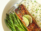 Honey Bourbon Glazed Salmon