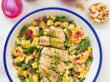 Lemon Oregano Chicken and Corn Salad