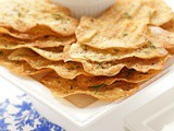 Lemon Rosemary Flatbread Crackers