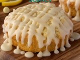 Lemon & White Chocolate Scones w/ Lemon-Cream Cheese Drizzle