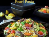 Mediterranean Roasted Vegetable and Pearl Pasta Salad