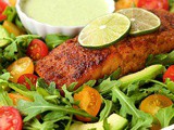 Mexican Sugar-Seared Salmon Salad