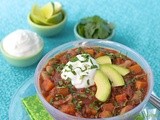 Pork Tenderloin Chili w/ Cannellini Beans, Black-Eyed Peas & Butternut Squash