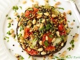 Quinoa & Spinach Stuffed Portobellos Capri