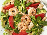 Roasted Shrimp, Tomato and White Bean Salad