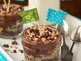 Rocky Road Toffee Fudge Bars (in Jars)