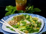 Thai Noodle Salad w/ Coconut-Poached Chicken, Avocado, Bok Choy & Honey-Ginger Dressing