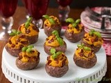 Two-Bite Delights! Butternut Squash, Bacon & Basil Stuffed Mini Spuds