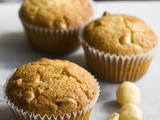 White Chocolate and Macadamia Cupcakes