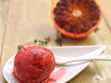 Blood orange and thyme sorbet