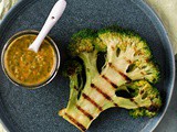 Broccoli steaks with chimichurri sauce