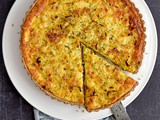 Caramelised onion and thyme tart