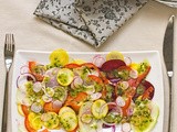 Carpaccio of summer vegetables