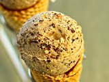 Cobnut and cacao nib ice cream