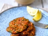 Greek-style tomato fritters