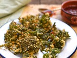 Nettle top fritters with chilli dipping sauce