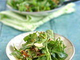 Rocket, crispy shallot and Parmesan salad