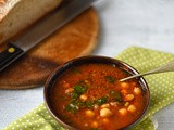 Smoked aubergine, tomato and chickpea casserole